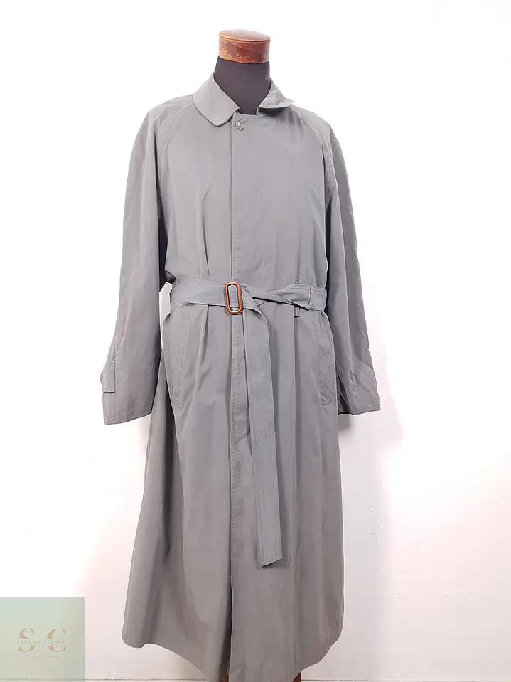 Gabardina Ligera Bugatti Plomo con Cinturón - Talla XXL 1