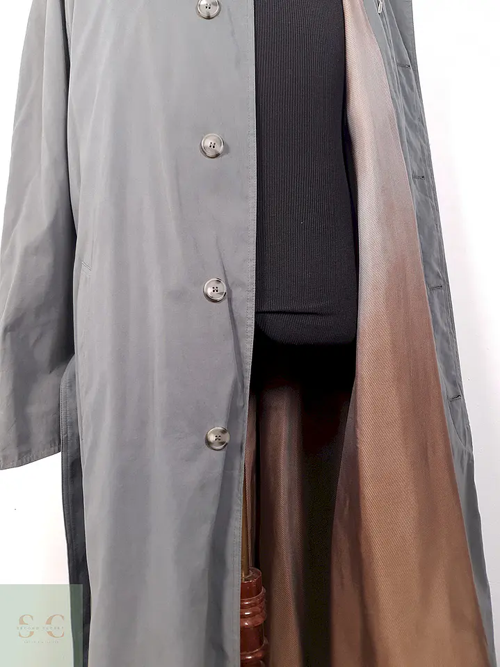 Gabardina Ligera Bugatti Plomo con Cinturón - Talla XXL 9