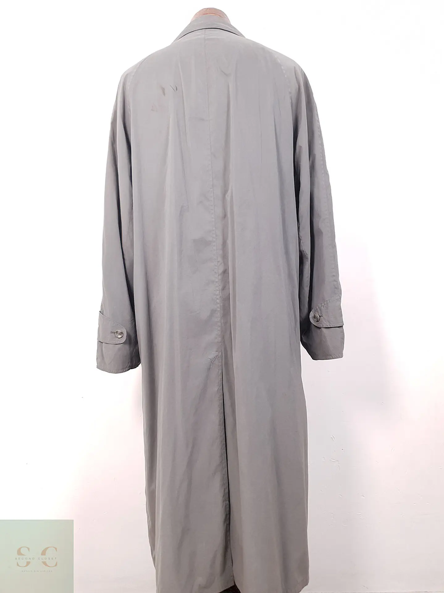 Gabardina Ligera Bugatti Plomo con Cinturón - Talla XXL 15