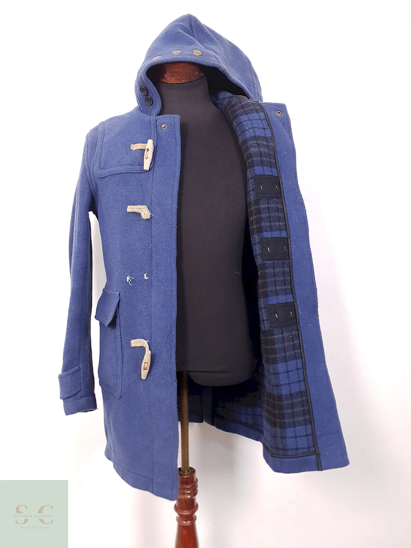 Abrigo hombre Original Montgomery England lana virgen Grueso lujo TALLA XS/S - C251 10