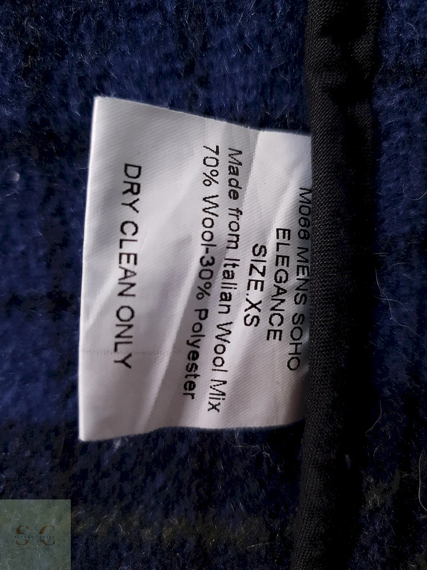 Abrigo hombre Original Montgomery England lana virgen Grueso lujo TALLA XS/S - C251 13