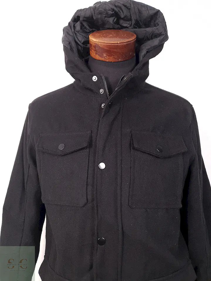 Chaqueta Negra Black Mezcla Lana - Talla M 4