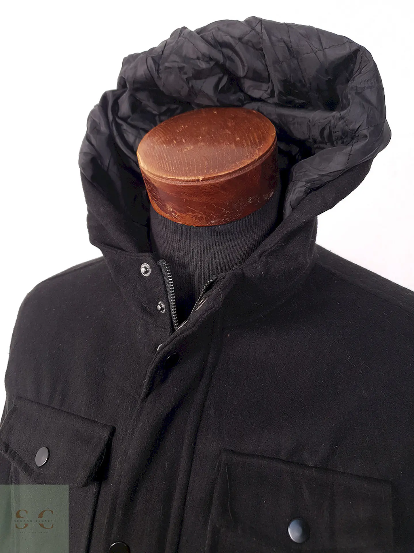 Chaqueta Negra Black Mezcla Lana - Talla M 5