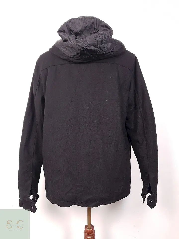 Chaqueta Negra Black Mezcla Lana - Talla M 9