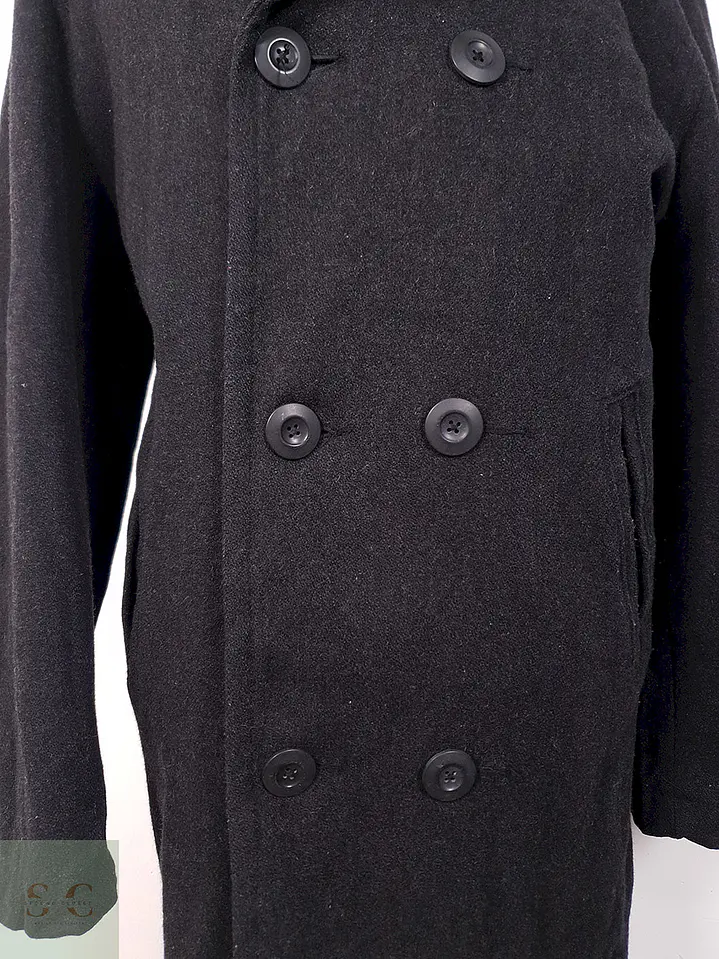 Abrigo Marinero Old Navy Plomo Lana - Talla XXL 4