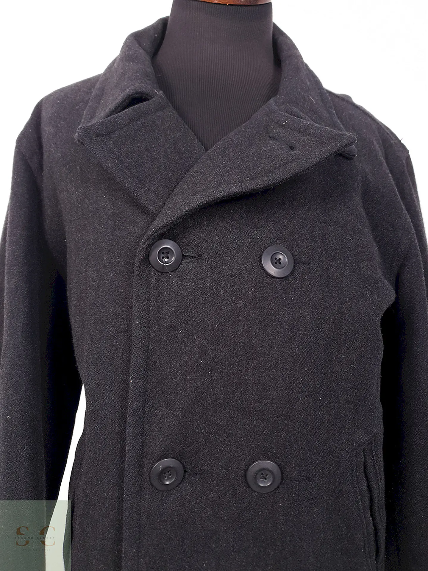 Abrigo Marinero Old Navy Plomo Lana - Talla XXL 5