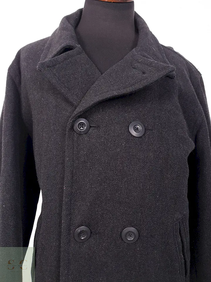 Abrigo Marinero Old Navy Plomo Lana - Talla XXL 5