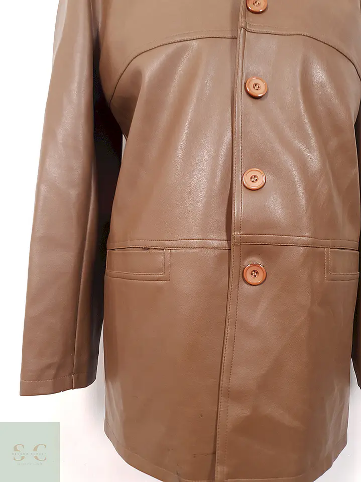 Chaqueta Café Ecocuero - Talla L 3