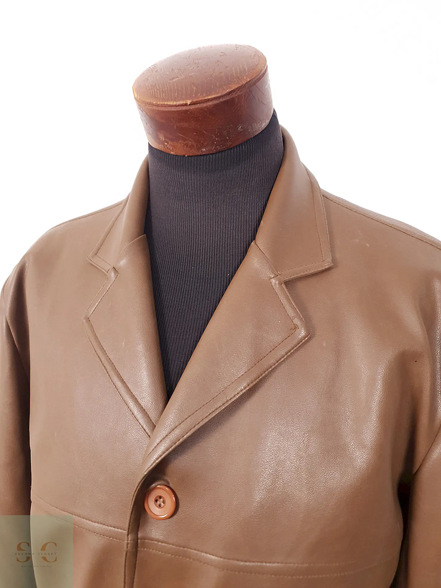 Chaqueta Café Ecocuero - Talla L 6