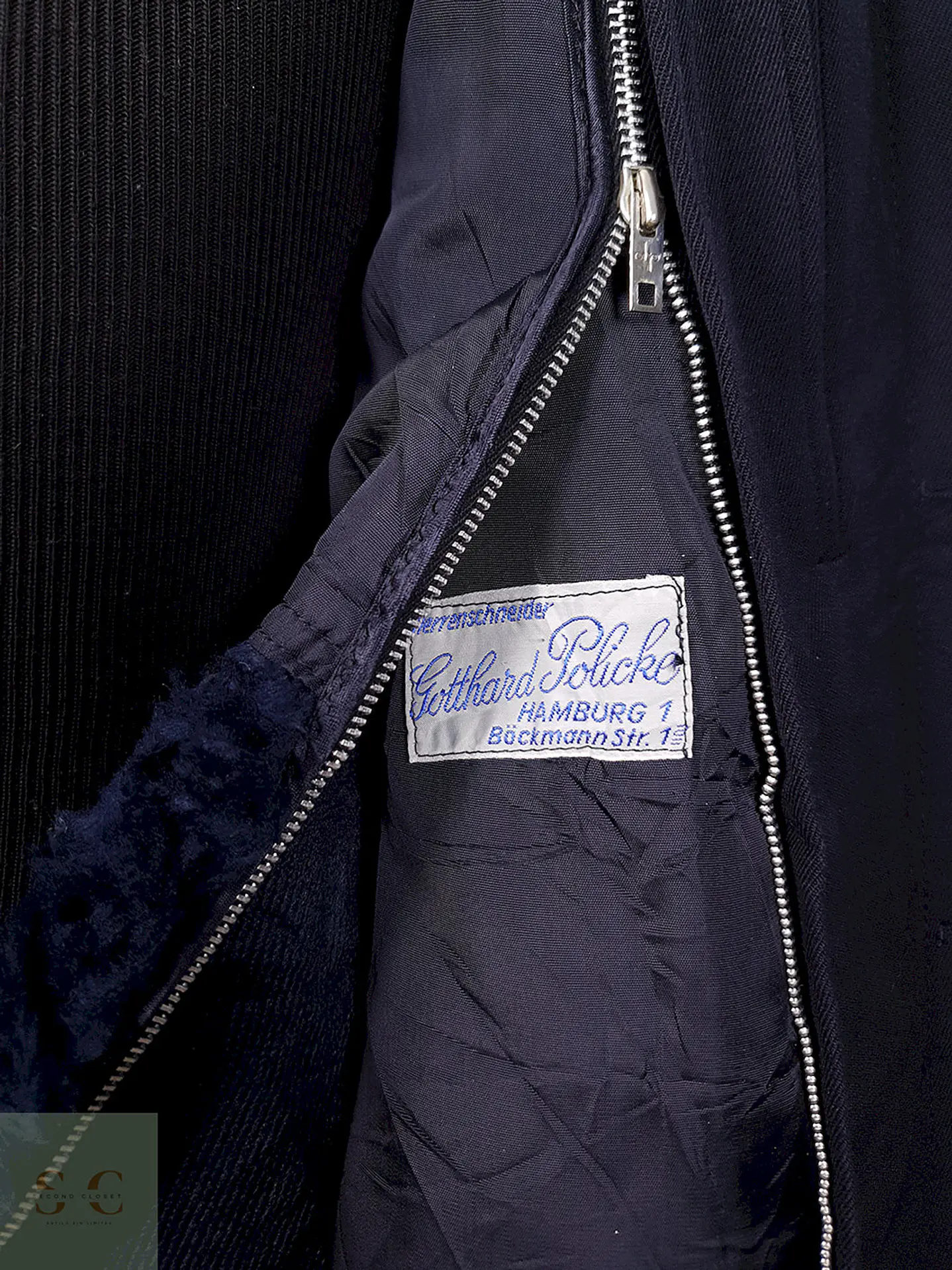 Abrigo Gotthard Polickle Gabardina Azul - Talla L 12