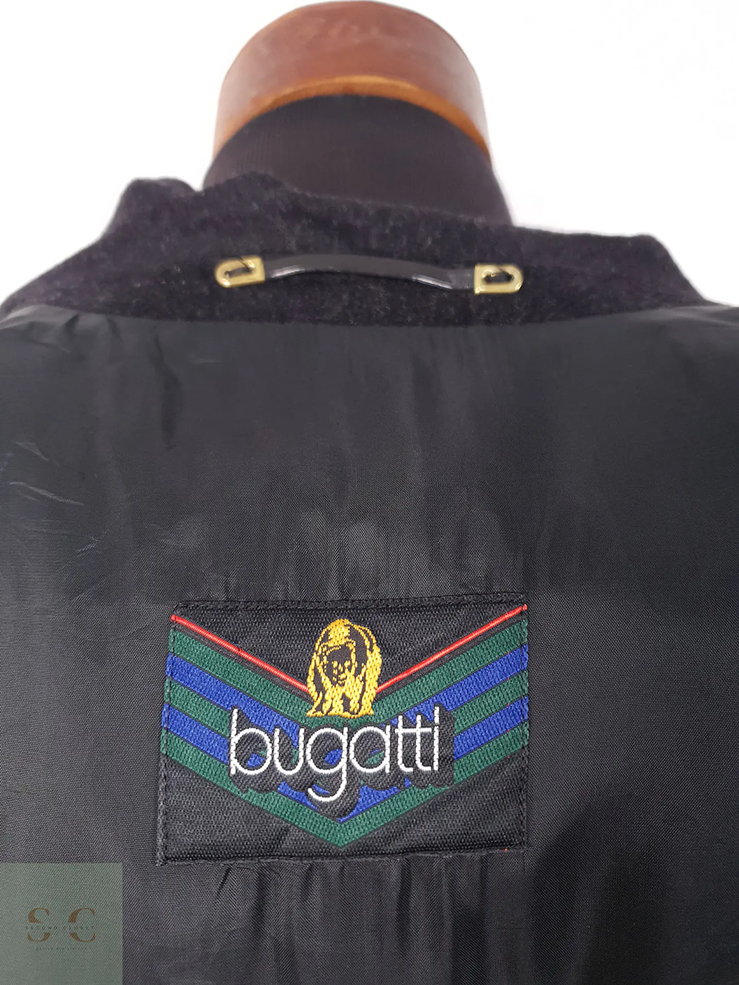 Abrigo Cruzado Largo Bugatti Plomo 100% Lana Virgen - Talla XXL 19