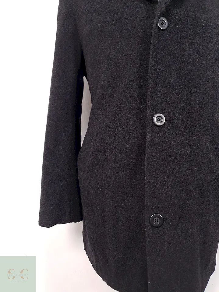 Abrigo Tres Cuartos Plomo 70% Lana - Talla M 3