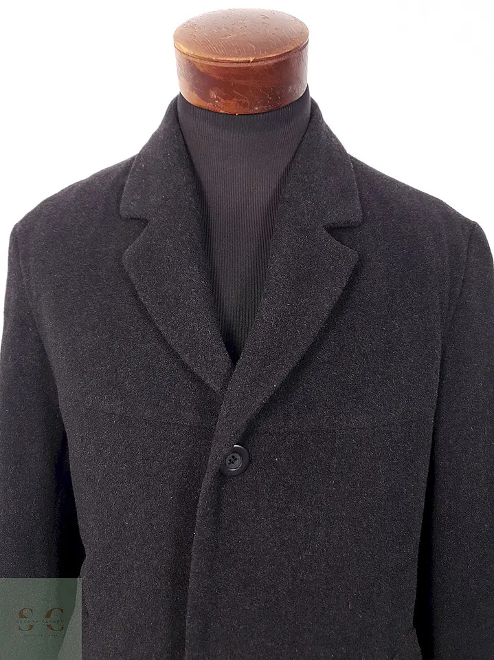 Abrigo Tres Cuartos Plomo 70% Lana - Talla M 6