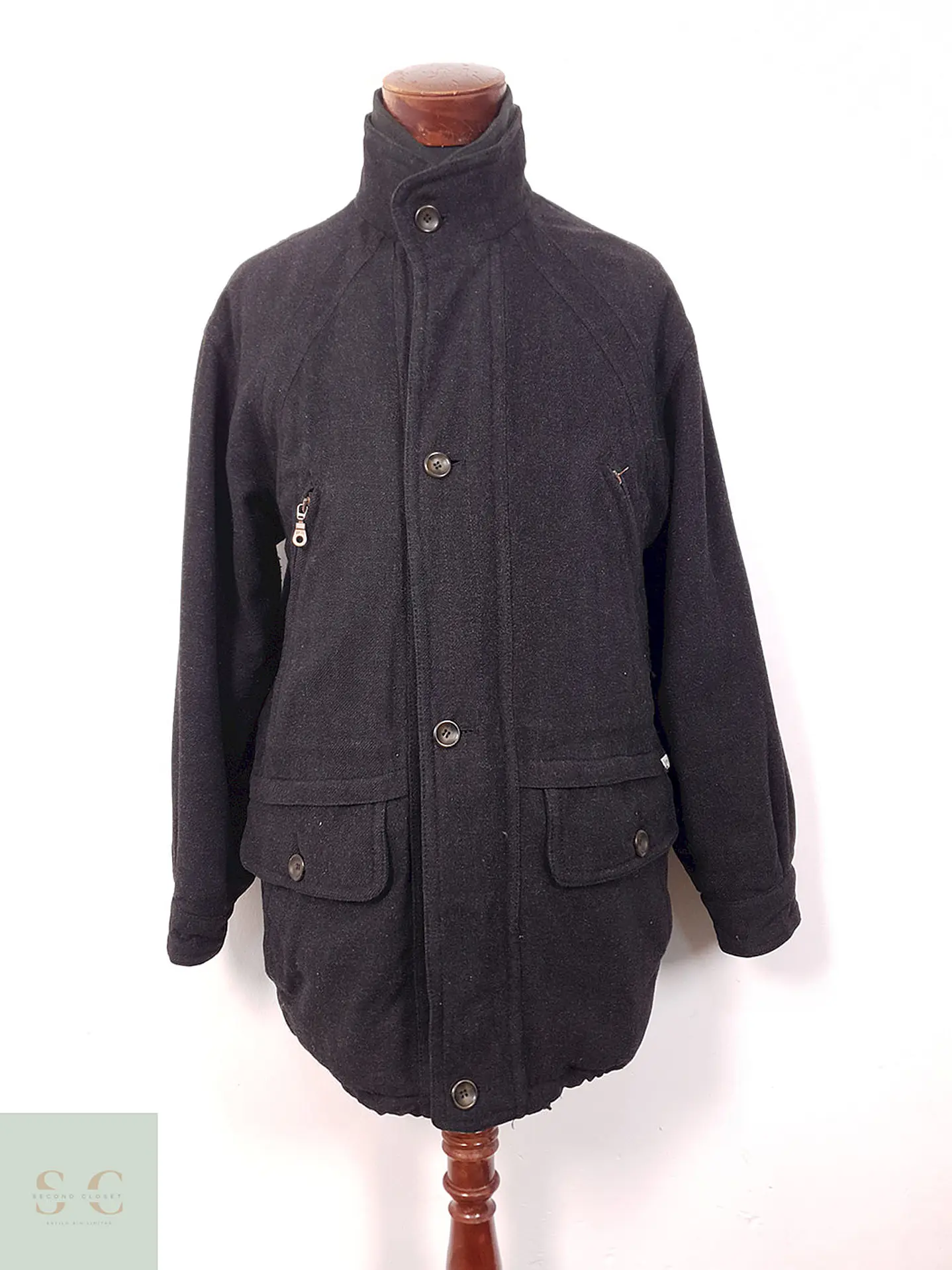 Chaquetón Plomo Sympatex 50% Lana - Talla XL 1