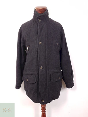 Abrigo Chaquetón Plomo Sympatex térmico Lana - Talla XL