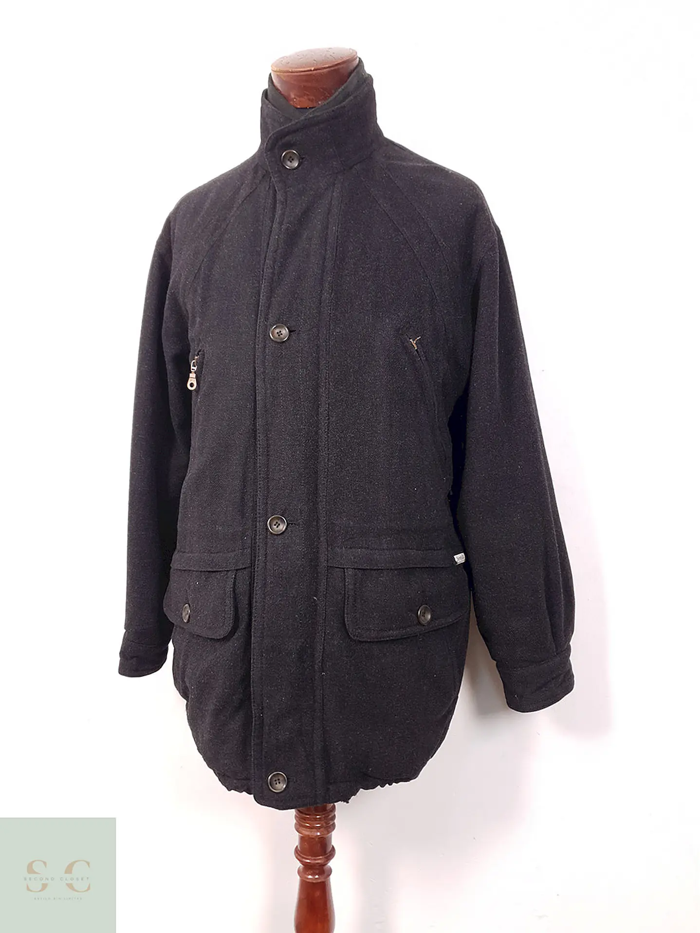 Chaquetón Plomo Sympatex 50% Lana - Talla XL 2