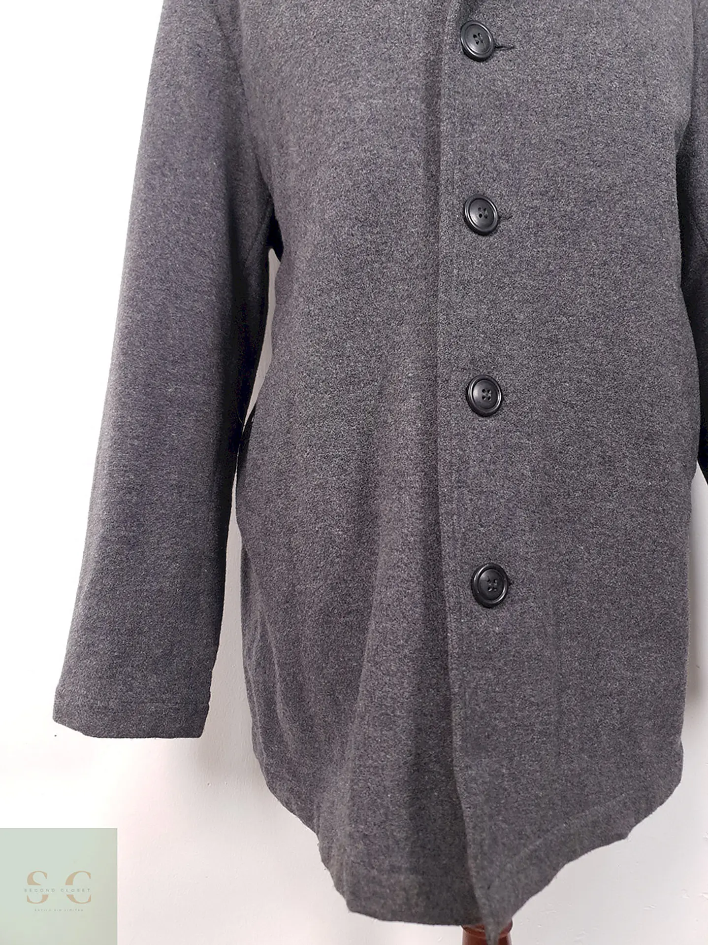 Abrigo Logg Plomo 80% Lana - Talla XXL 3