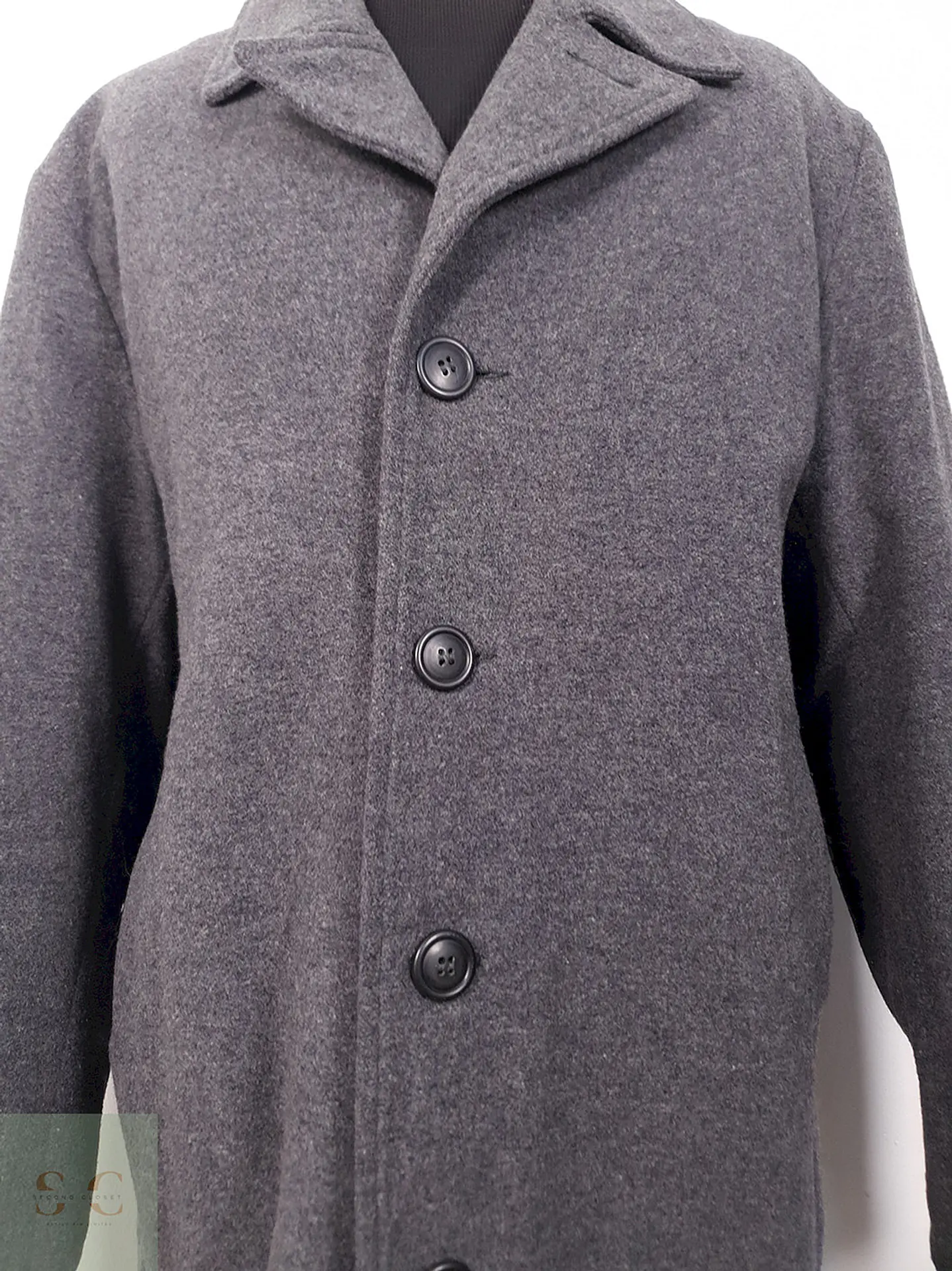 Abrigo Logg Plomo 80% Lana - Talla XXL 4