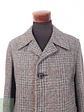 Abrigo Vintage Plomo Tweed 70% Lana - Talla ML - Miniatura 5