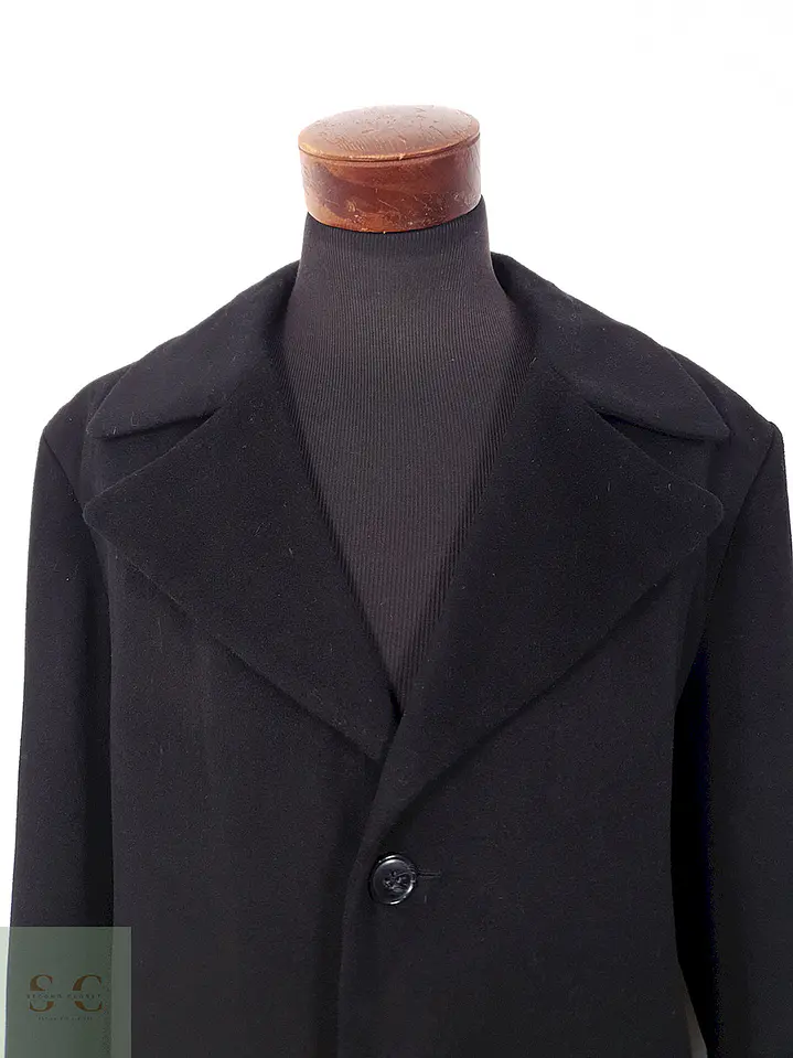 Abrigo Largo Negro Lana y Cashmere - Talla XXL 5