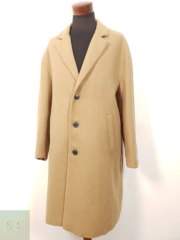 Abrigo Camel Review Mezcla Lana Oversized - Talla 3XL 2
