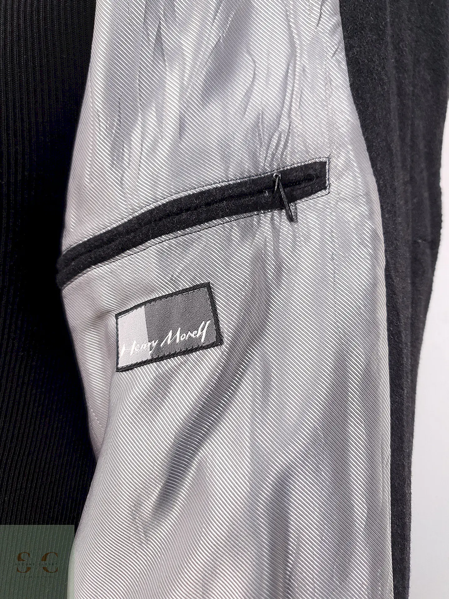 Abrigo Largo Henry Morell Plomo 50% Lana con Cinturón - Talla L 11