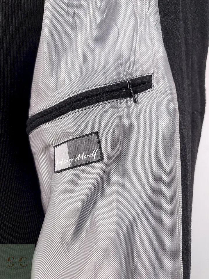 Abrigo Largo Henry Morell Plomo 50% Lana con Cinturón - Talla L 11