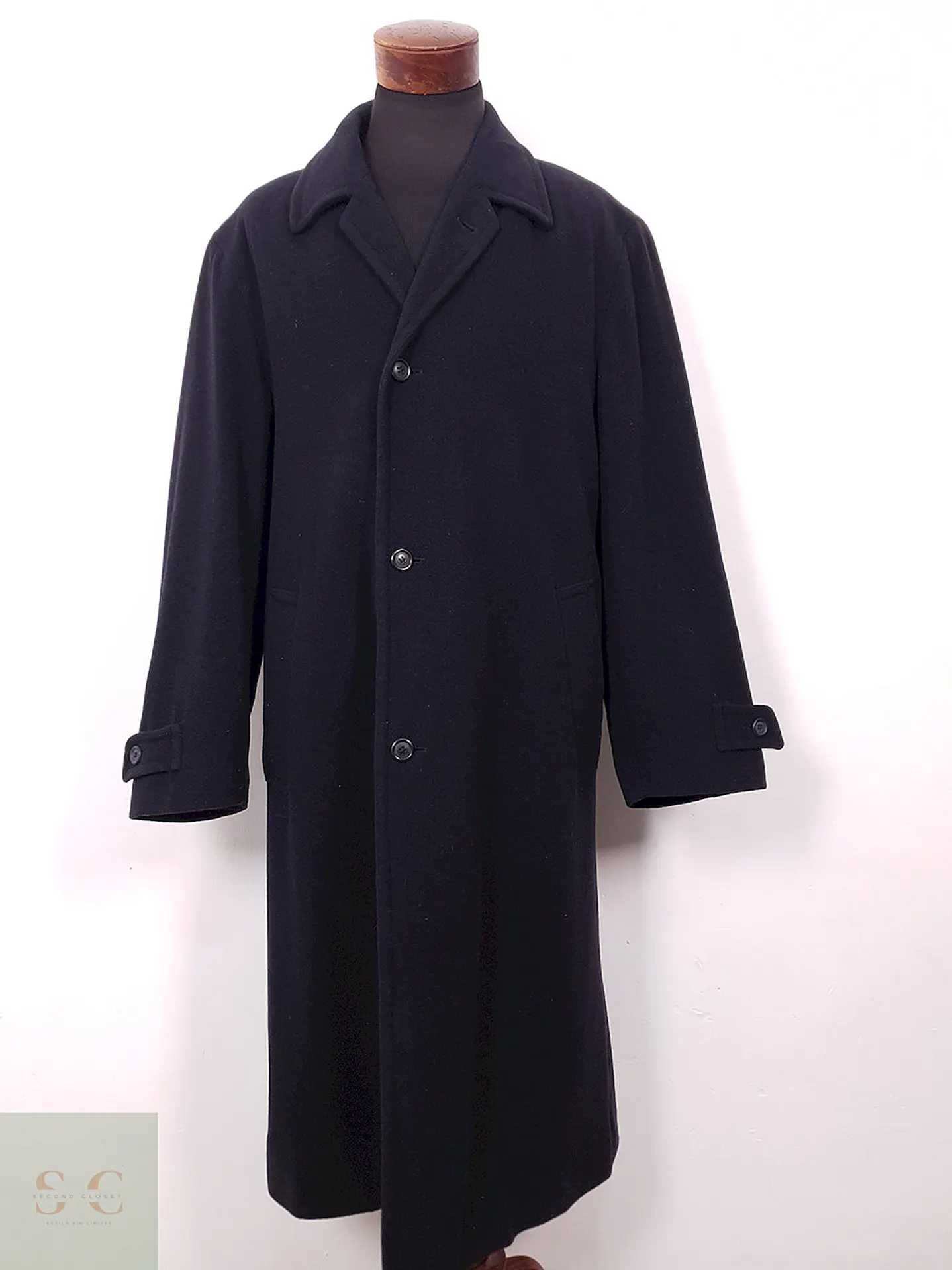 Abrigo Largo Azul Breuninger Lana Virgen y Cashmere - Talla XL 1
