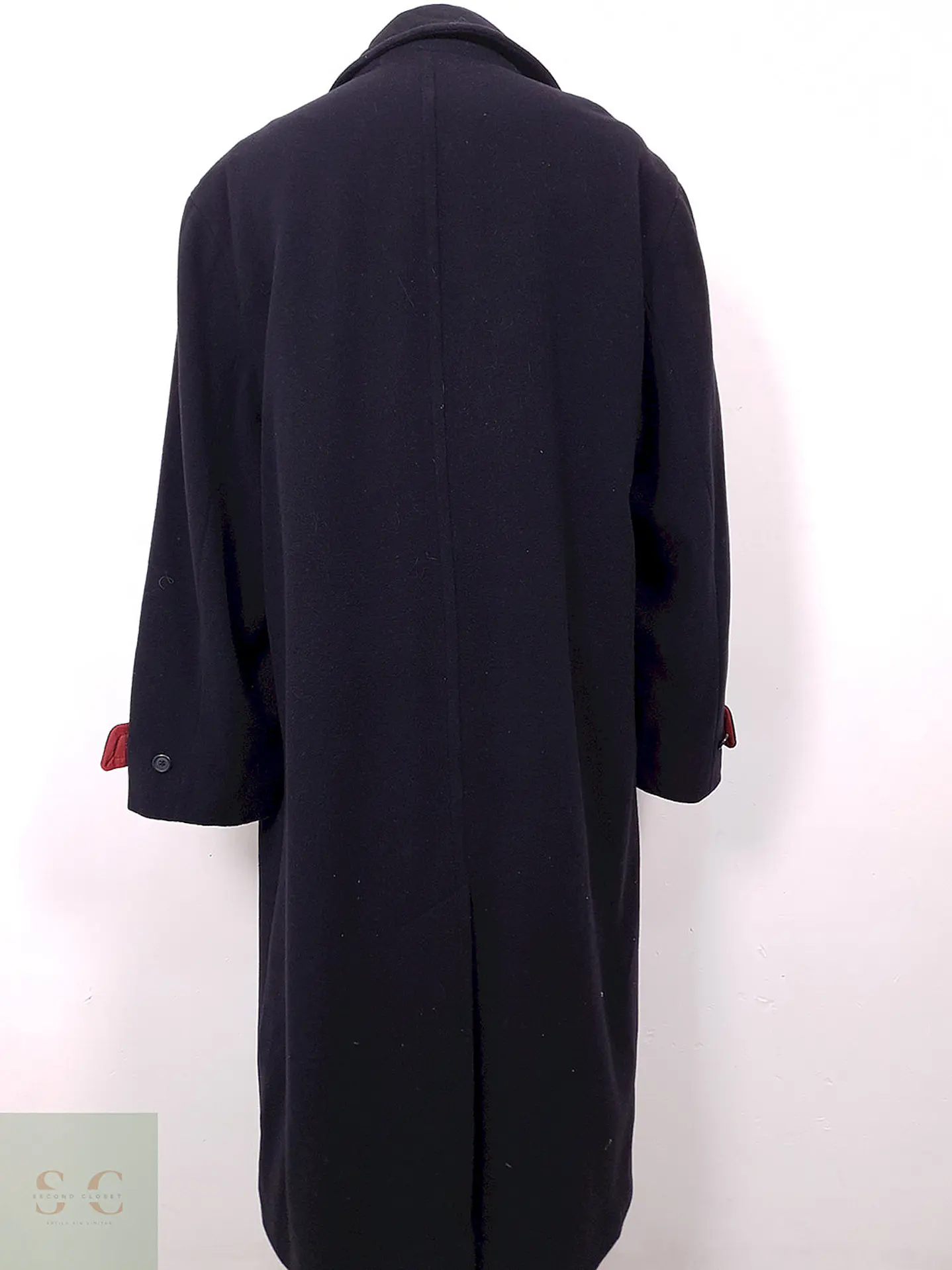 Abrigo Largo Azul Breuninger Lana Virgen y Cashmere - Talla XL 13