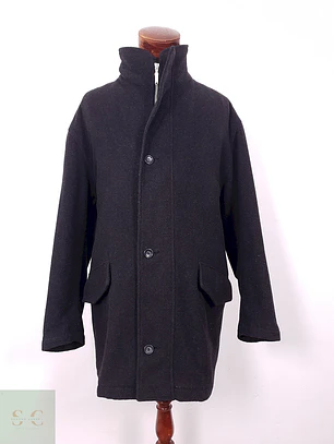 Abrigo Chaquetón Negro Lana – TALLA 3XL