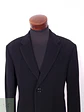 Abrigo Largo Dal Top Line Negro Lana Virgen y Cashmere - Talla LXL - Miniatura 6