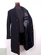 Abrigo Largo Dal Top Line Negro Lana Virgen y Cashmere - Talla LXL - Miniatura 8