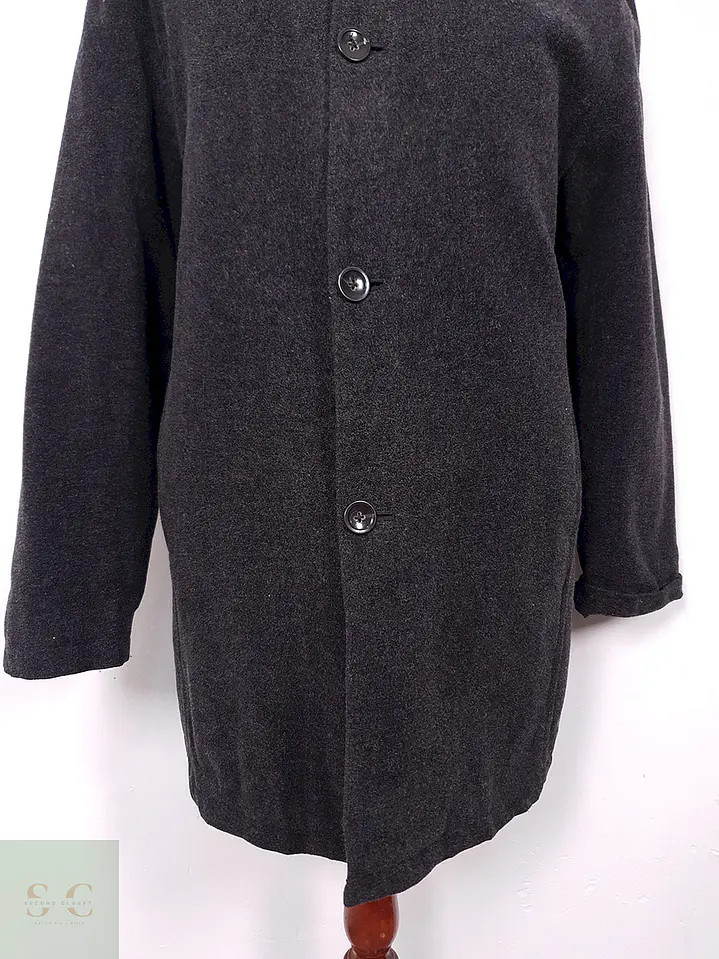 Abrigo Banana Republic Plomo Lana Virgen y Cashmere - Talla LXL 3