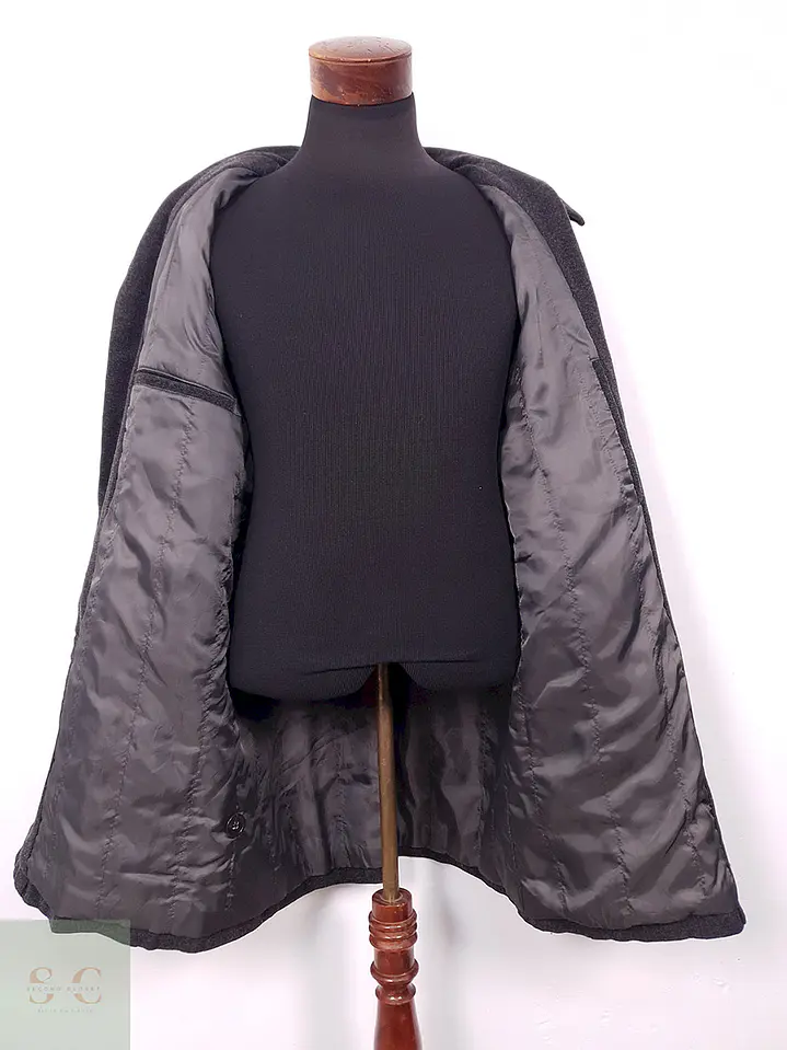 Abrigo Banana Republic Plomo Lana Virgen y Cashmere - Talla LXL 9