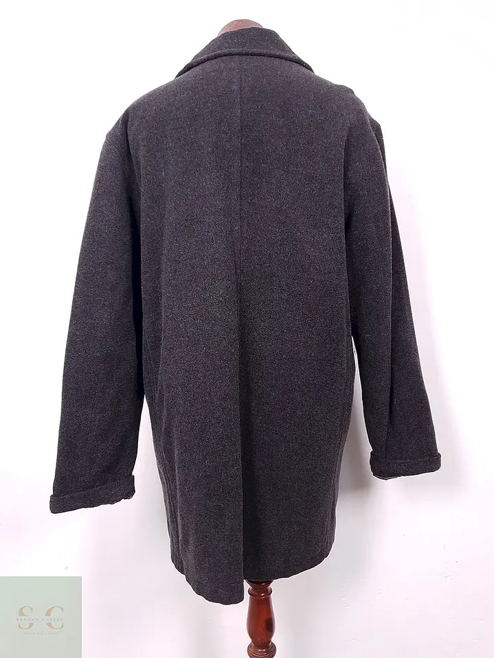 Abrigo Banana Republic Plomo Lana Virgen y Cashmere - Talla LXL 10