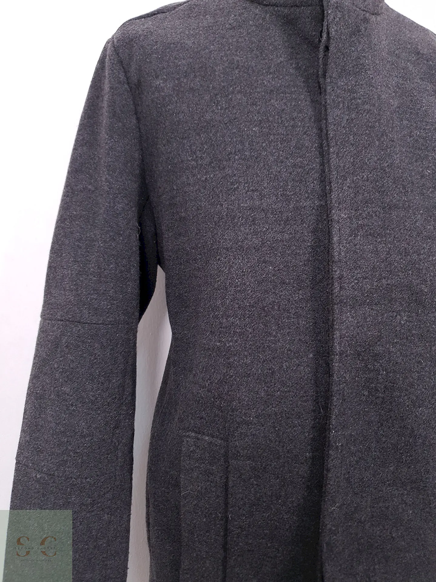 Abrigo Leftiesman Plomo Mezcla Lana - Talla L 4