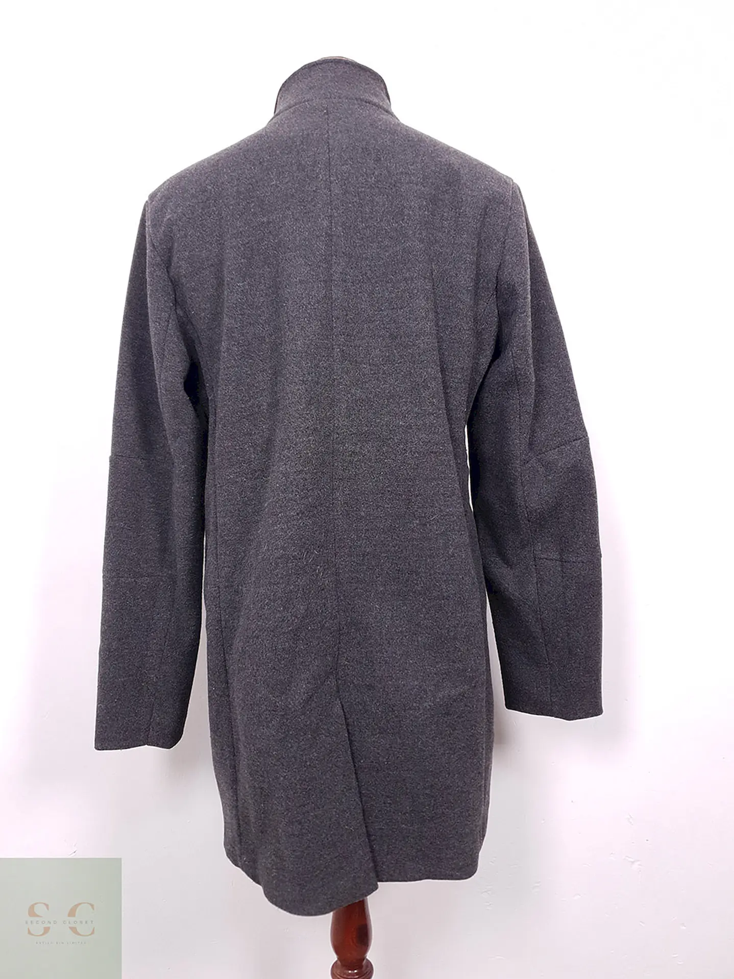 Abrigo Leftiesman Plomo Mezcla Lana - Talla L 11