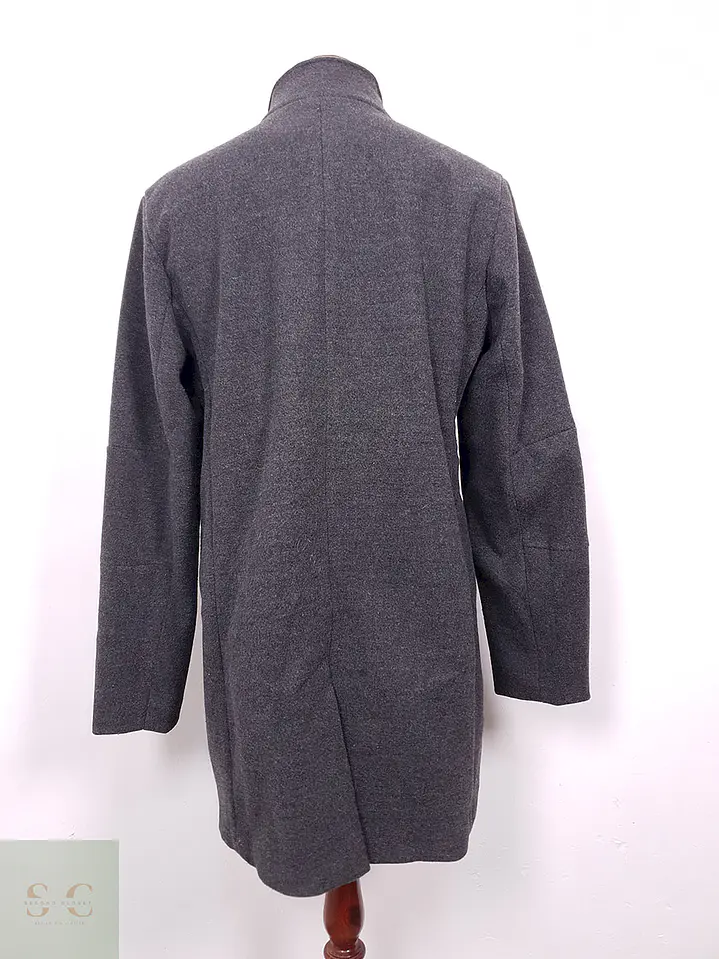 Abrigo Leftiesman Plomo Mezcla Lana - Talla L 11