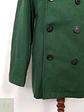 Abrigo Marinero Vintage Verde Mezcla Lana - Talla ML - Miniatura 4