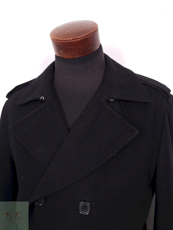 Abrigo Marinero Coolwater Negro 75% Lana - Talla M 6