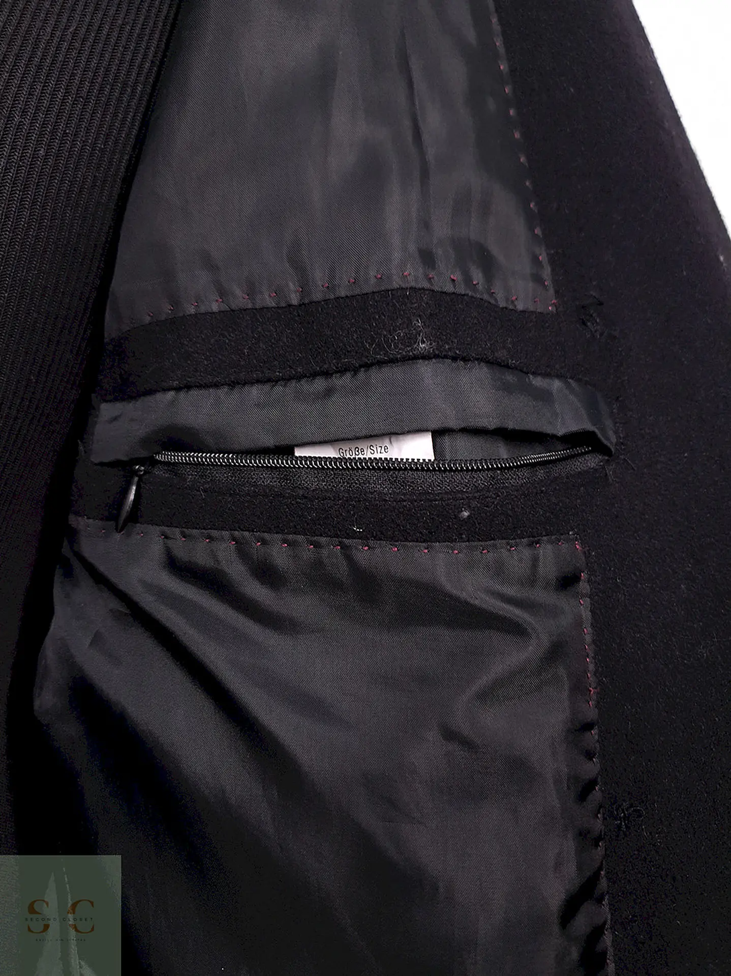 Abrigo Marinero Coolwater Negro 75% Lana - Talla M 11