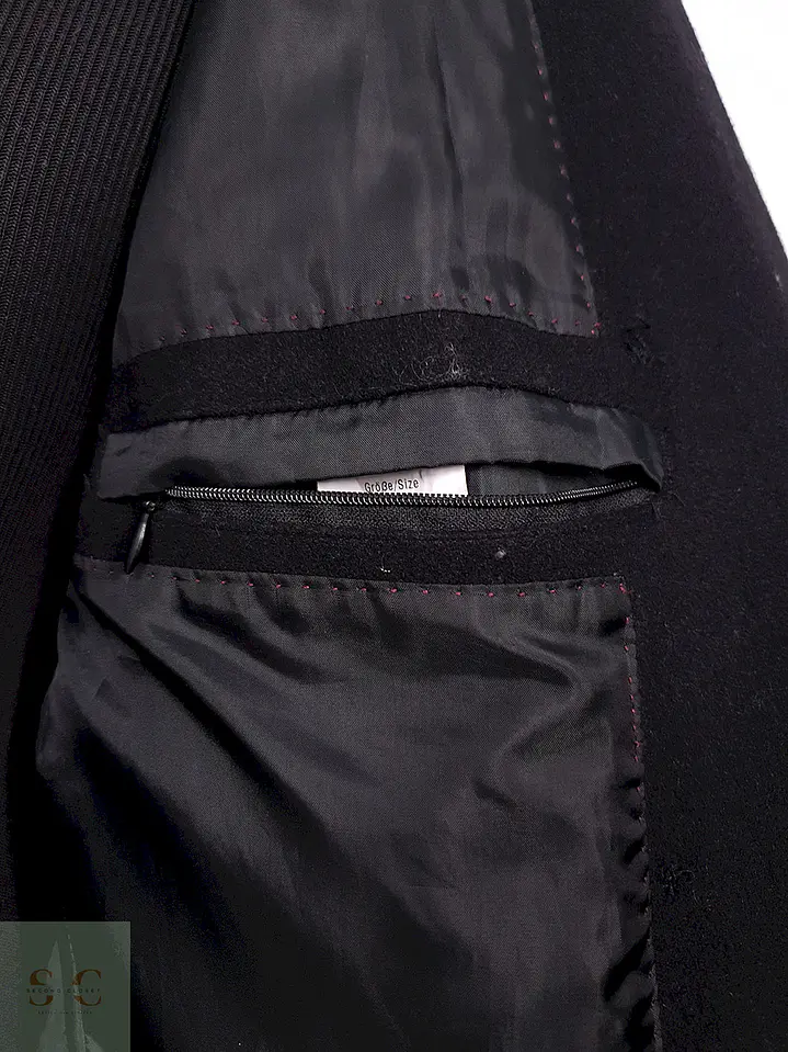 Abrigo Marinero Coolwater Negro 75% Lana - Talla M 11