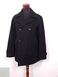 Abrigo Marinero Vintage Negro Mezcla Lana - Talla M - Miniatura 2