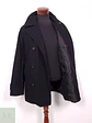 Abrigo Marinero Vintage Negro Mezcla Lana - Talla M - Miniatura 9