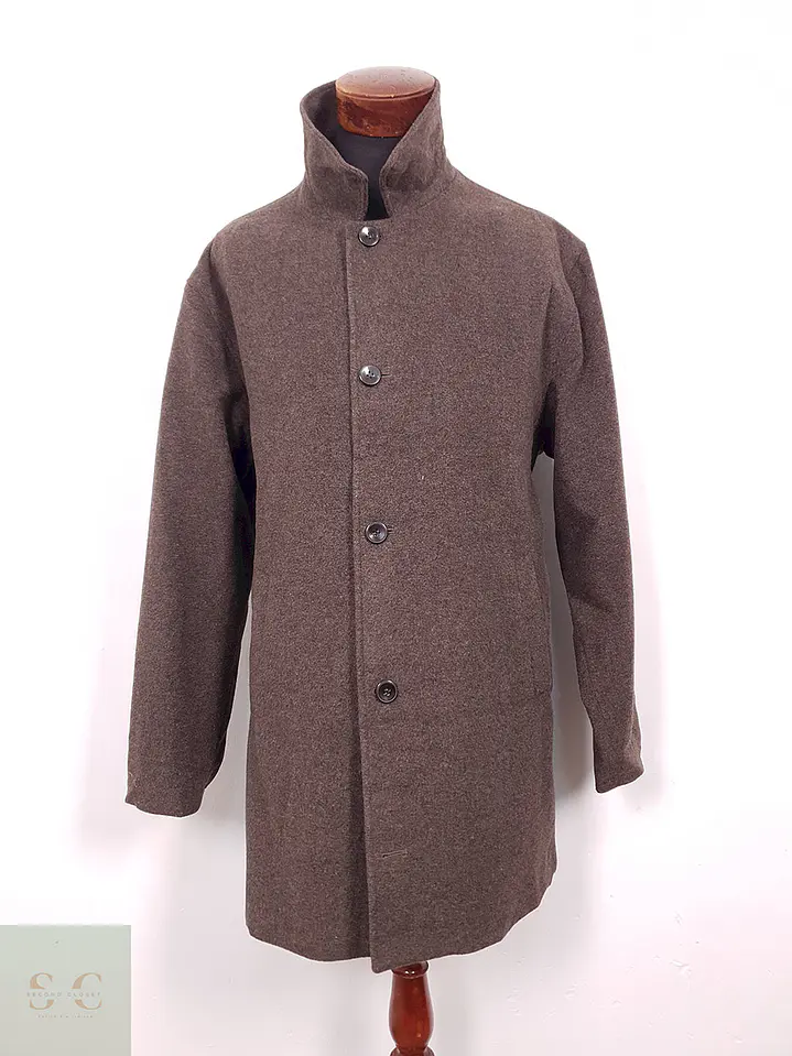 Abrigo Sarar Café Mezcla Lana y Cashmere - Talla XXL 1
