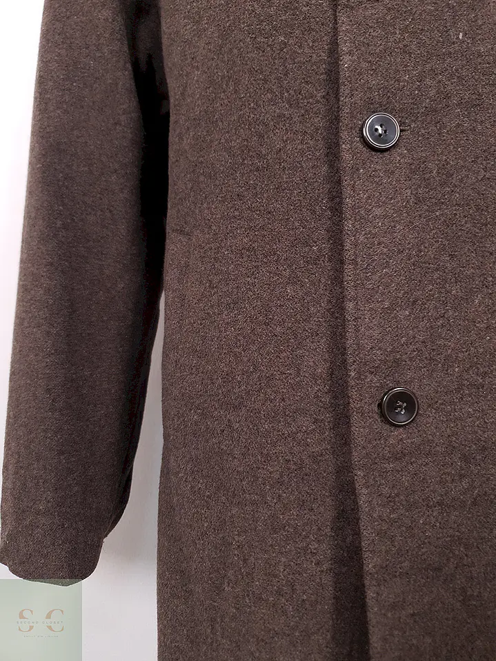 Abrigo Sarar Café Mezcla Lana y Cashmere - Talla XXL 4