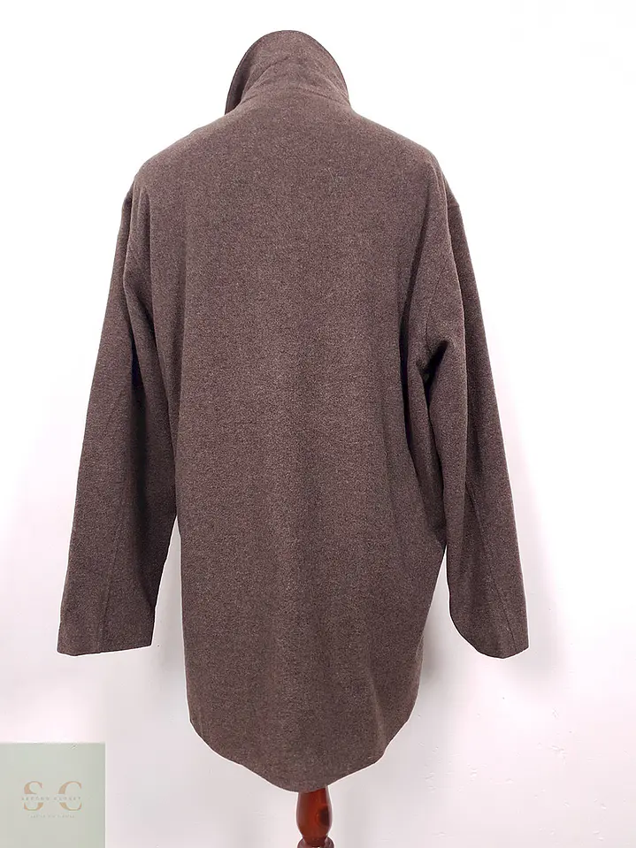 Abrigo Sarar Café Mezcla Lana y Cashmere - Talla XXL 13
