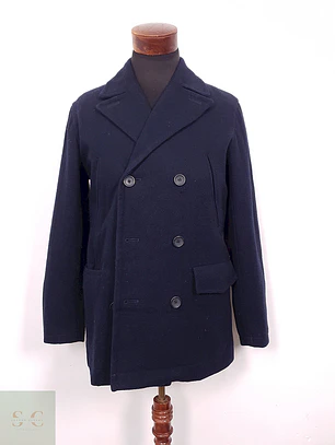 Abrigo Marinero Banana Republic Azul Marino Lana – TALLA M