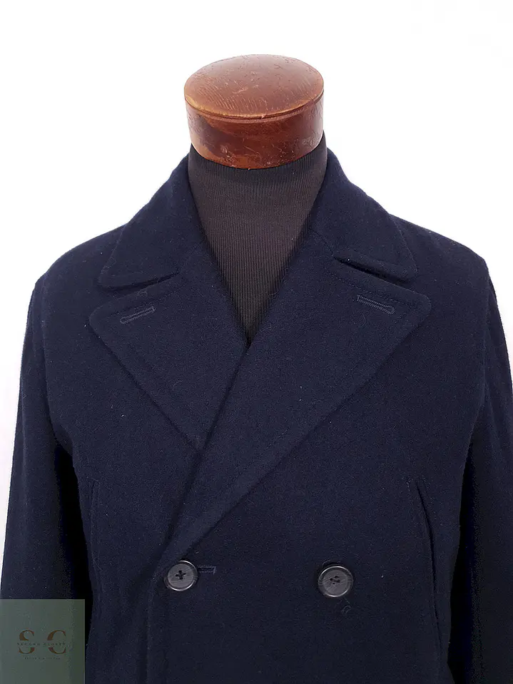 Abrigo Marinero Banana Republic Azul Lana - Talla M 5