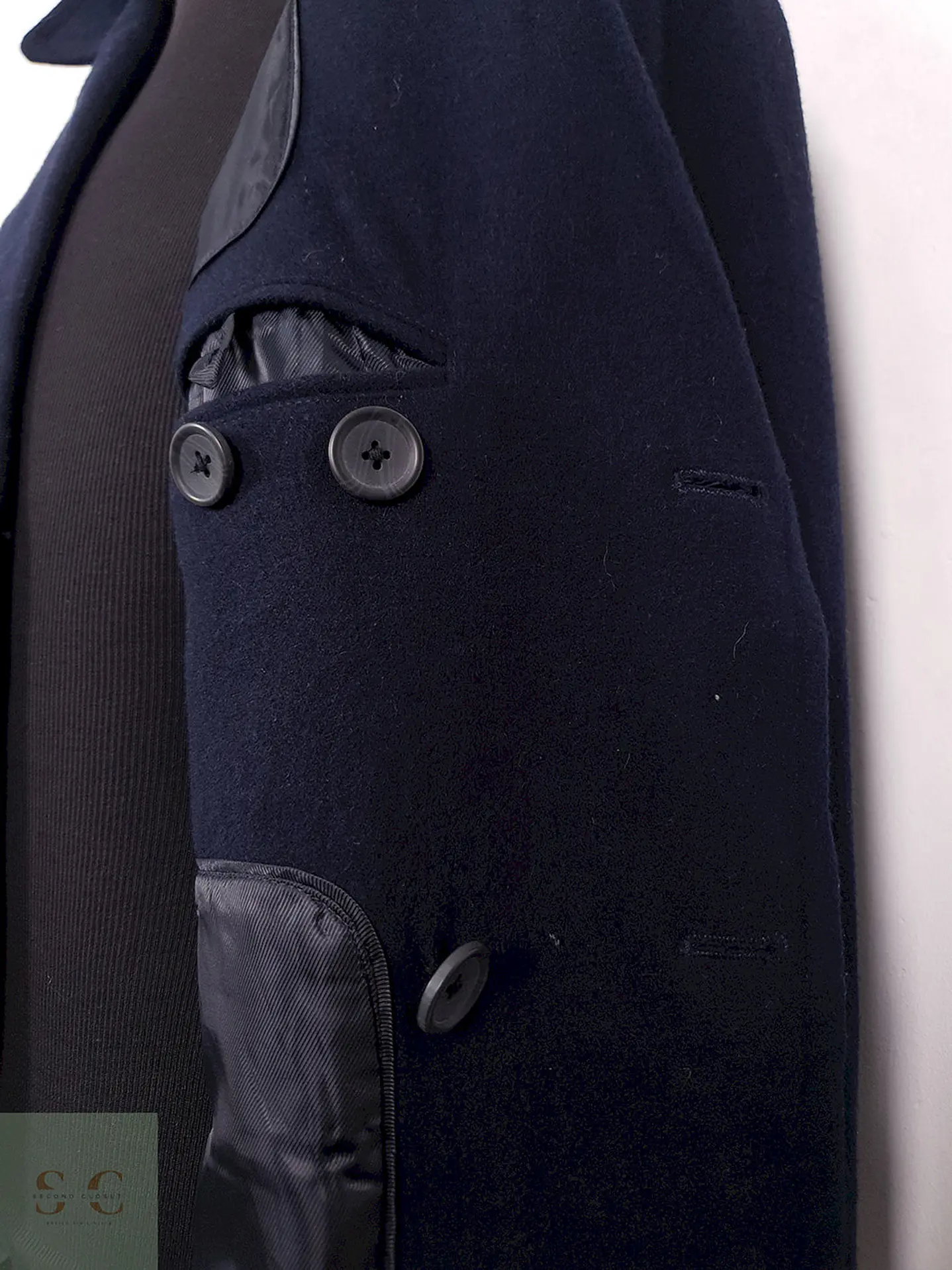 Abrigo Marinero Banana Republic Azul Lana - Talla M 7